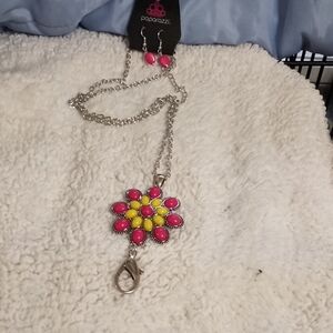 In the Meadow of Nowhere Multi Lanyard with free earrings.